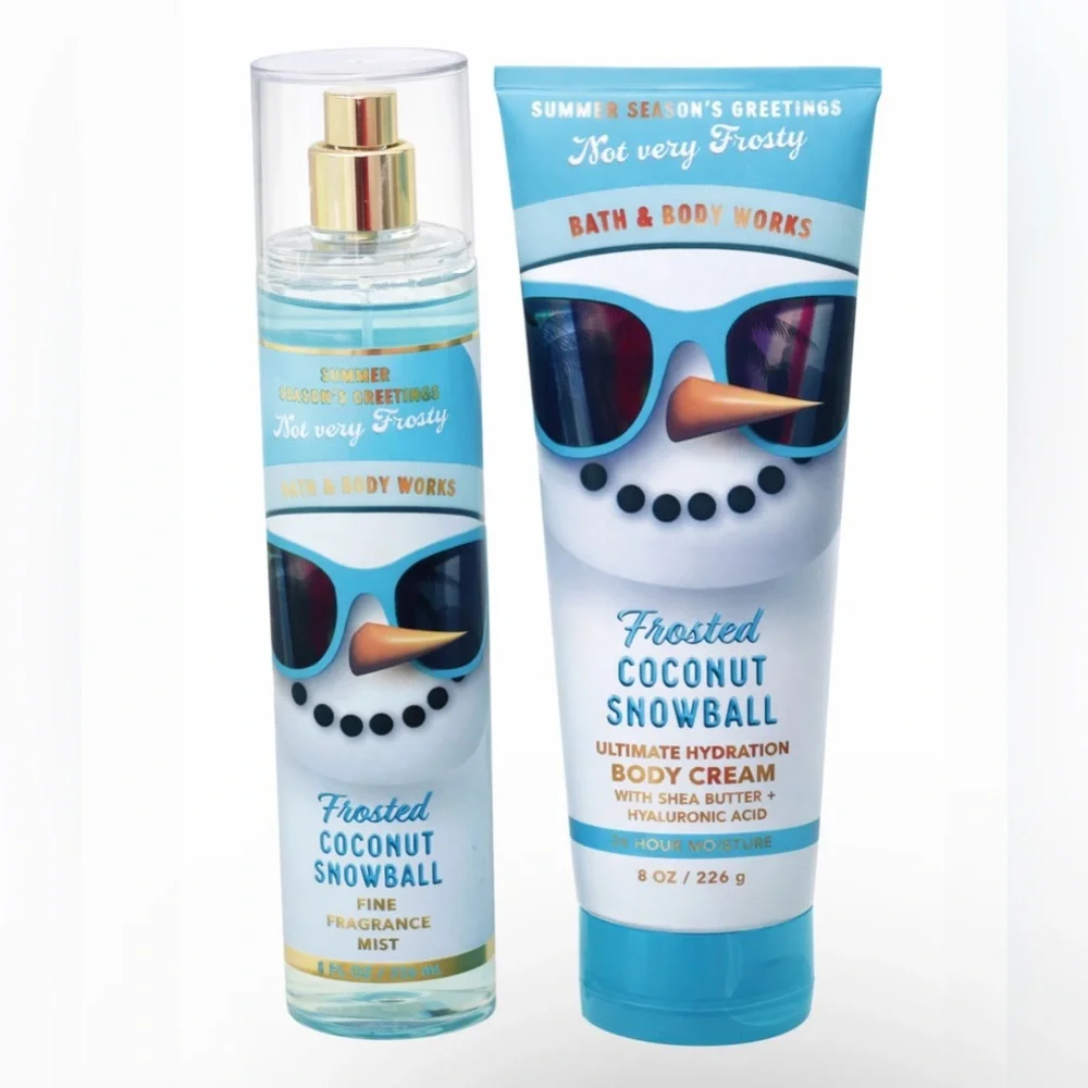 Bath & Body Works NWT Frosted Coconut Snowball Set